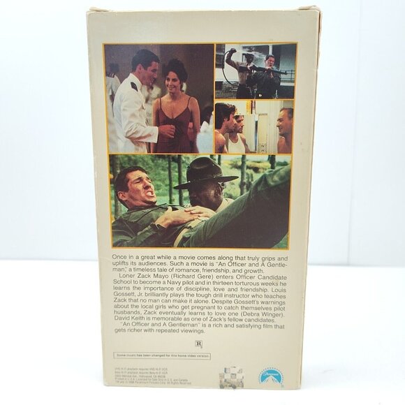 Lot Of (2) Vintage VHS Tapes Cassette Black Stallion Officer & Gentleman USED - Picture 3 of 8